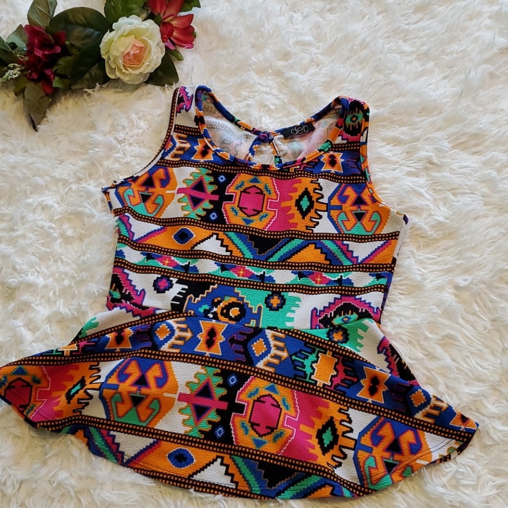 Deb peplum top 🧡